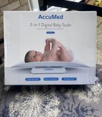 AccuMed 3-in-1 Digital Baby Scale Weight + Height Child Adult 0-220lbs 100kg NEW