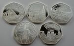 Complete Set of 5 Fine Silver Commemoratives GREAT BRITISH LANDMARKS COLLECTION 