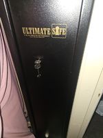 Ultimate Safe Black Steel Rifle Gun Safe/Cabinet with Key Lock