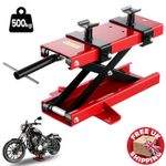 Heavy Duty Motorcycle Lift Stand Scissor Jack 500kg Bike ATV Quad Garage Tool UK