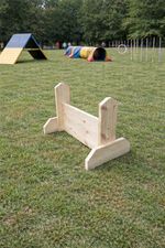 Wooden Small Dog Agility Jumps - Fixed Height - Two Variants