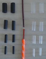 Shoe Lace Repair Kit or Shoelace Shortening - Black or Clear Aglets - 4 sizes