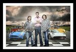 Top Gear - Richard Hammond & Jeremy Clarkson & James May Signed & Framed Photo