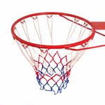 NEW! Heavy Duty Wall Mounted Full Size Red Basketball Hoop Rim and Net