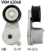 SKF Tensioner Pulley for Nissan 370Z VQ37VHR 3.7 June 2009 to December 2021