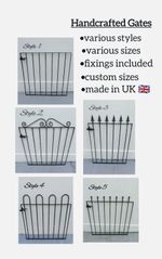 Metal Gates, strong Iron Garden Gates Many Sizes & Custom Sizes Available