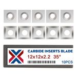 10x Carbide Turning Insert 12mm Square Chisels Tips for Wood Turning Tool 2.2mm