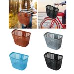 Bike Front Basket Handlebar Storage Basket Woven Basket