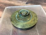 ANTIQUE BRASS SINK / BATH PLUG 5cm Diameter 
