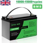 LiFePO4 12V 100Ah lithium battery BMS solar battery solar system boat RV caravan