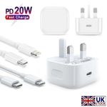 20w Fast Charger for Ipad 11th/10th/9th/8th/7th/6th/5th Gen Air Mini Pro Plug UK