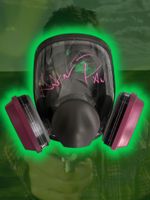Hand Signed AARON PAUL Breaking Bad Respirator Mask Jesse Pinkman - Proof 2 
