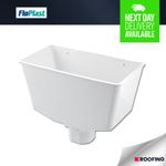FloPlast RHS1 Universal Hopper White 65mm-68mm Guttering *Bulk Buy Available*