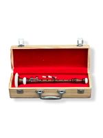 Musical Rosewood Brown Bombard Chanter + 2 Reeds With Hard Case