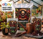 Carnivorous Plant Soil - 1:1 Peat Perlite Compost - Venus Flytrap Pitcher Sundew
