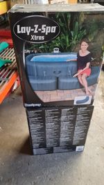 Bestway Lay Z Spa Xtras SQUARE Inflatable Hot Tub Surround Bench Seat NEW Lazy.