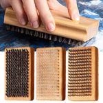 Outdoor Skiing Wax Brush Kit 3 Pcs Portable Ski Snowboard Brush Maintenance