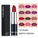2xLONG LASTING VELVET MATTE LIP COLOR WATERPROOF LIPSTICK PIGMENT MAKEUP