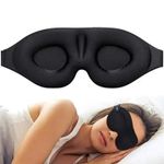3D Sleep Eye Mask Contoured Blindfold Light Blocking For Men Women Comfort UK