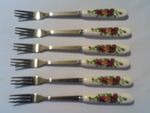 6  Cake Forks Good match   -Royal Albert  Old Country Roses NEW