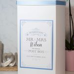 Personalised Elegance Wedding Card Post Box