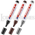 EDDING 9 Colour Touch-Up Marker Pens Frame Moulding Black Brown Grey / Silver