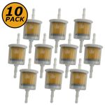 Fuel Filters Universal Yellow Inline for Petrol & Diesel 6mm 8mm (Pack of 10)