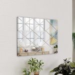 BELOFAY Bedroom Interiors Art Deco Rectangular Wall Mirror Glass Design  50x70cm