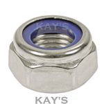 M3 M4 M5 M6 M8 M10 M12 NYLOC NUTS NYLON INSERT A4 MARINE GRADE STAINLESS STEEL