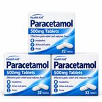 Paracetamol 500mg CAPLET SHAPE Migraine Back Pain Relief   96 tablets