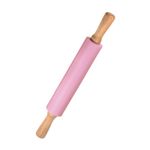 17" Wooden Handle Silicone Rolling Pins KITCHEN BAKING Non Stick Rolling Pin