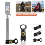 Motorcycle Bike Rotation Selfie Stick Mount Kit for GoPro DJI Insta360 Camera UK