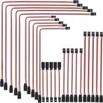 25 pcs JR Style Servo Extension Cable Servo Cables,Male to Female JR Plug, RC