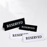 6pcs Acrylic Reserved Table Signs for Weddings and Events