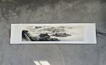 Hand Painted Watercolour Chinese Landscape Painting on a Silk Scroll Frame
