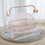 Electric Baby Newborn Auto Swing Cradle Rocking Chair Crib Sleep Bed&Bluetooth !