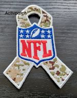 NFL Salute to Service ACU Camo Camouflage Ribbon Logo Patch Sew On Patch