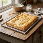 Puff Pastry Baking Tray Millefeuille Baking Pan Dish Thick Perforated Easy Clean