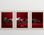 3 Pack f1 car Picture Wall Art Poster - Formula One A4 A3 A2 A1
