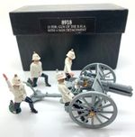 BRITIAINS CHARLES BIGGS 13 POUNDER GUN OF THE RHA & 4 MAN DETACHMENT 8918 54MM