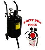 Portable Sand Blaster 76 Litres 20 Gallon Mobile Sand Bead Blasting Gun Incl