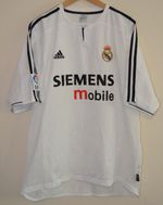 Vtg Real Madrid 2003-2004 adidas Siemens Mobile Home Shirt Mens XL