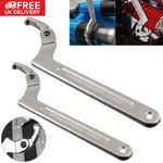 Adjustable Hook Wrench C Spanner Car Bike Motorcycle Repair Hand Tool 19-76mm UK
