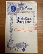 Vintage Theatre Royal Drury Lane Oklahoma! Theatre Programme Musical 1940s