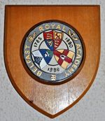 Belfast Royal Academy wall plaque shield coat of arms