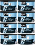 8x UPOL B Glass Fibre Bridging Compound No.2 1L Body Filler U-POL