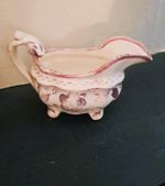Early to Mid 1800s Staffordshire Pink Lustre Sauce Boat