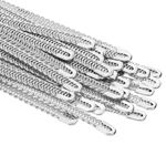 7.1 Inch Spiral Steel Boning, 36 Pcs 10mm Steel Corset Boning Stay, Silver