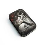 Tobacco Tin 1 OZ With Hinged Lid In 7 different designs!