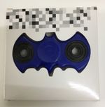 Batman Finger Fidget Hand Spinner Fast Kids Toy Craze BLUE Gadget *new*